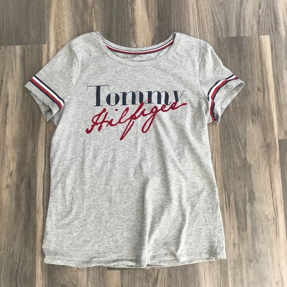 tommy hilfiger grey tee